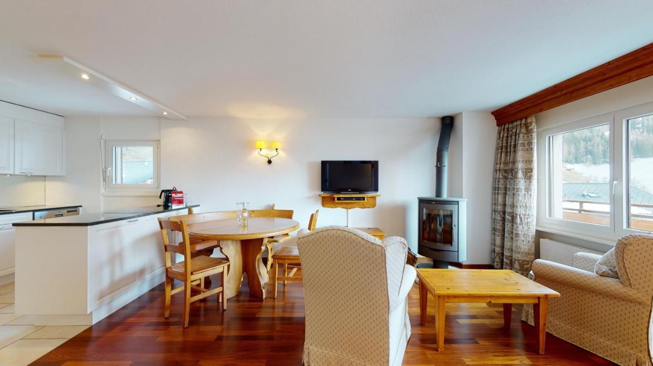 Gonenstein Residence In Leukerbad, Entire Apartment/Studio With Balcony エクステリア 写真
