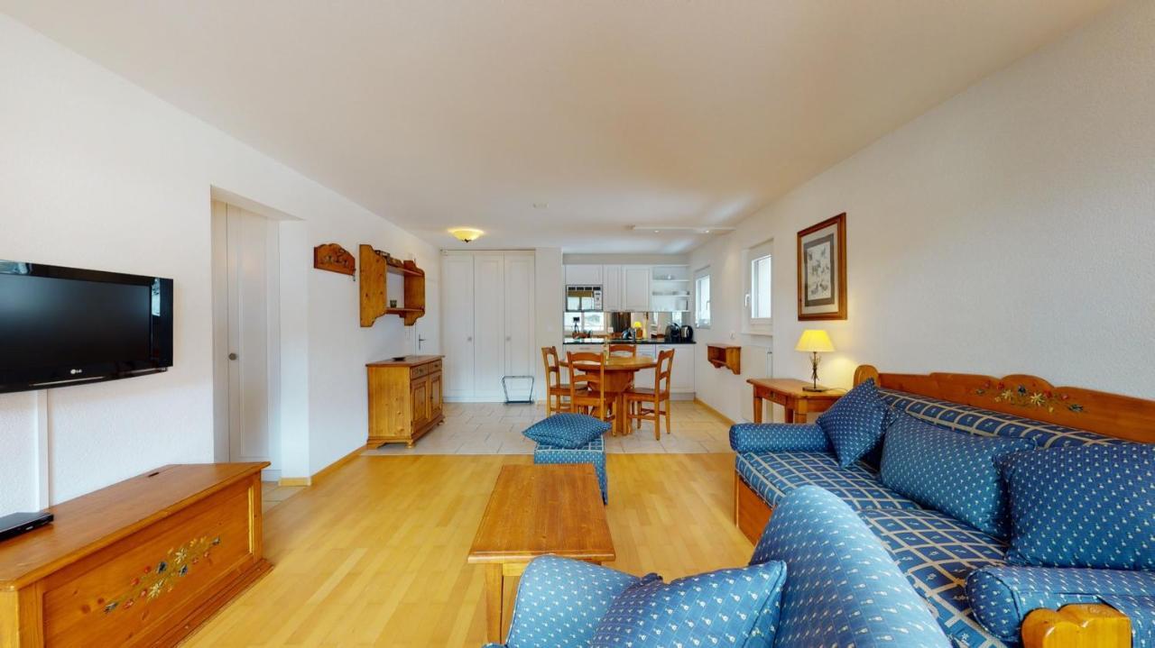 Gonenstein Residence In Leukerbad, Entire Apartment/Studio With Balcony エクステリア 写真
