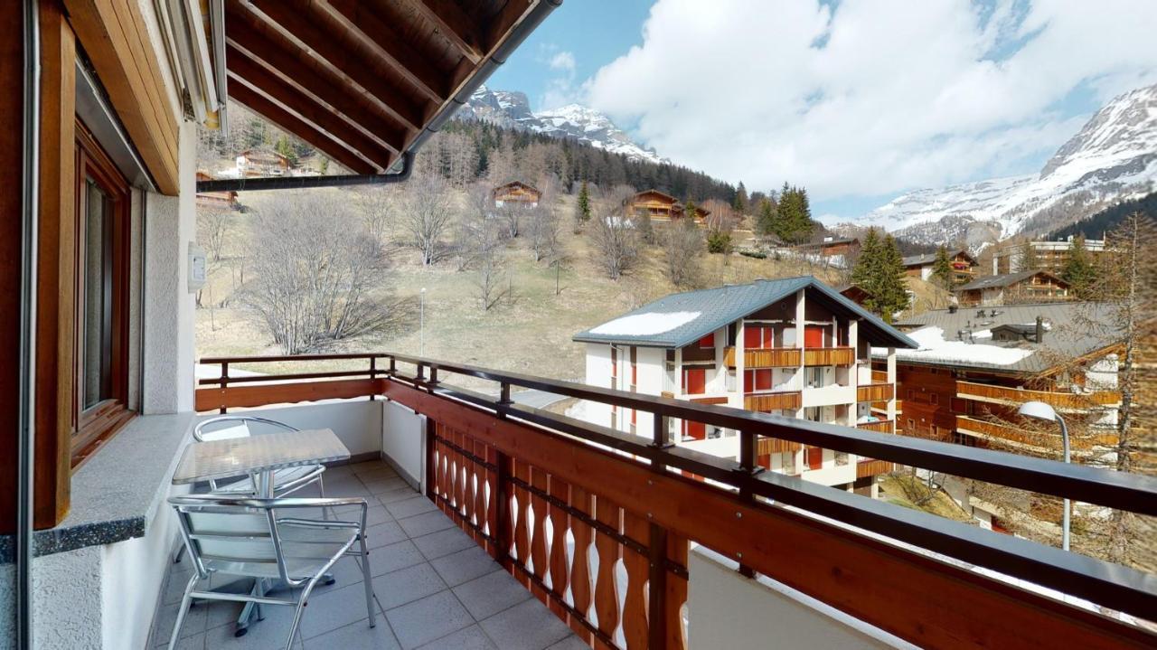 Gonenstein Residence In Leukerbad, Entire Apartment/Studio With Balcony エクステリア 写真