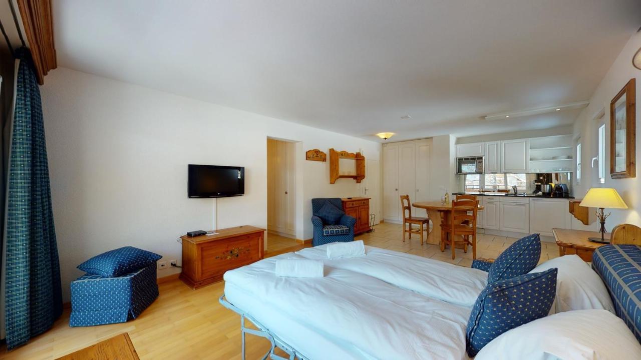 Gonenstein Residence In Leukerbad, Entire Apartment/Studio With Balcony エクステリア 写真