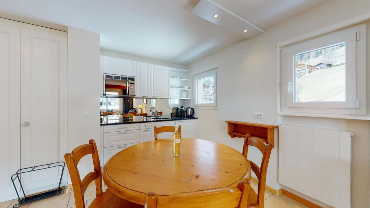 Gonenstein Residence In Leukerbad, Entire Apartment/Studio With Balcony エクステリア 写真