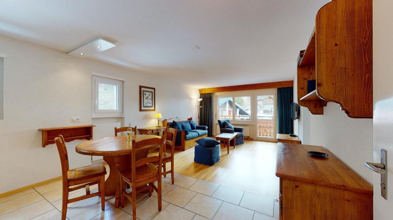 Gonenstein Residence In Leukerbad, Entire Apartment/Studio With Balcony エクステリア 写真