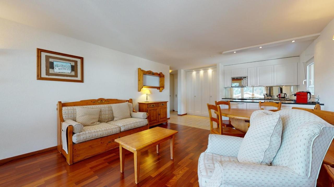Gonenstein Residence In Leukerbad, Entire Apartment/Studio With Balcony エクステリア 写真