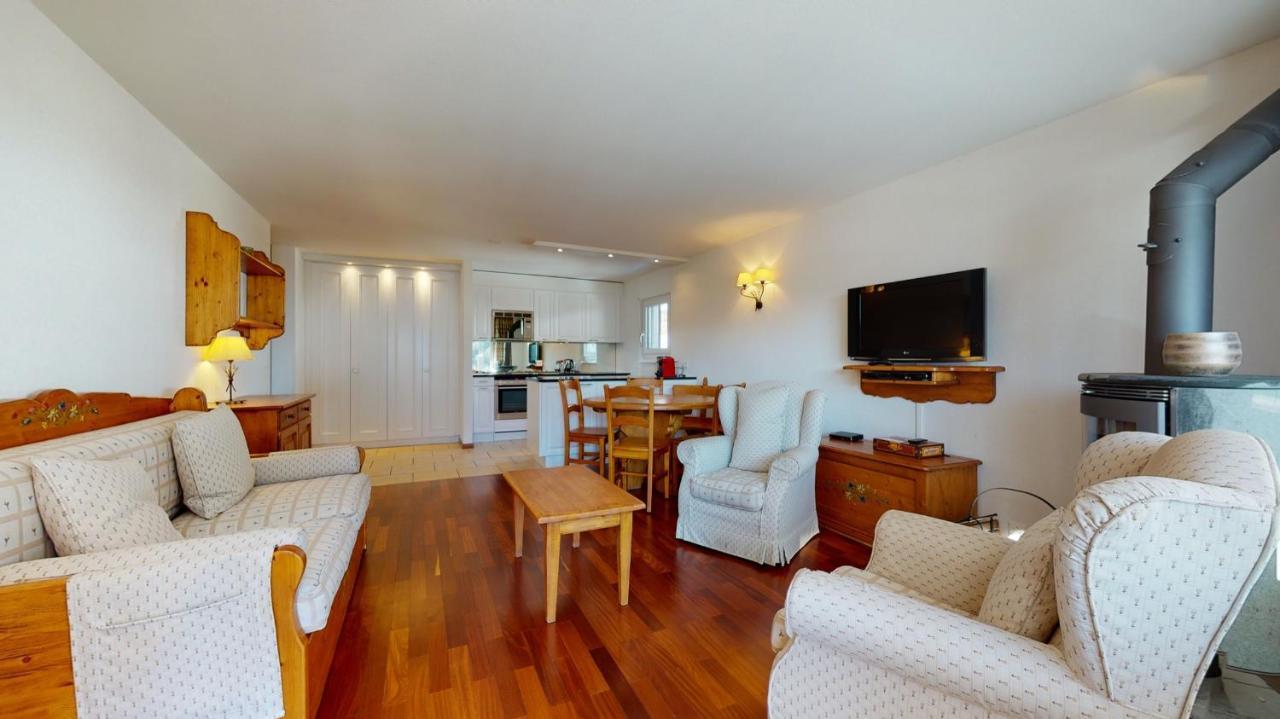 Gonenstein Residence In Leukerbad, Entire Apartment/Studio With Balcony エクステリア 写真
