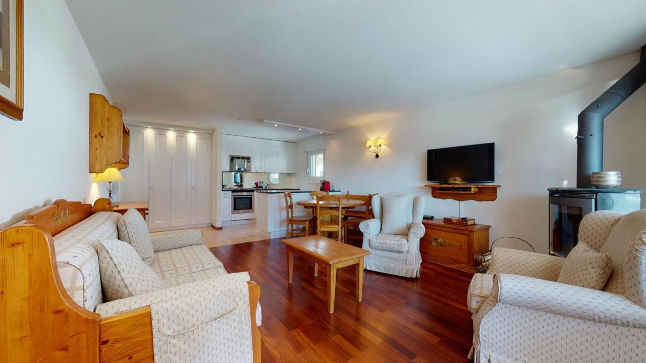 Gonenstein Residence In Leukerbad, Entire Apartment/Studio With Balcony エクステリア 写真
